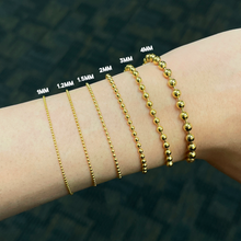 Load image into Gallery viewer, 2mm 14k Gold Bead Bracelet - Mour & Co.