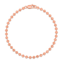 Load image into Gallery viewer, 3mm 14k Gold Moon Cut Bead Bracelet - Mour & Co.