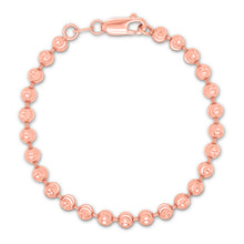 Load image into Gallery viewer, 4mm 14k Gold Moon Cut Bead Bracelet - Mour & Co.