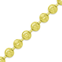 Load image into Gallery viewer, 4mm 14k Gold Moon Cut Bead Chain - Mour & Co.