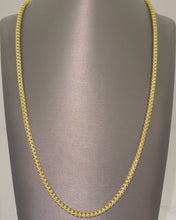 Load and play video in Gallery viewer, 4MM - Diamond Cut Franco Chain 14k Solid Gold