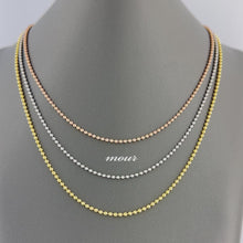 Load and play video in Gallery viewer, 2.0mm - 14k Gold Bead Chain