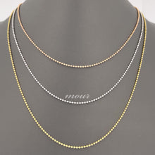 Load and play video in Gallery viewer, 1.5mm - 14k Gold Bead Chain