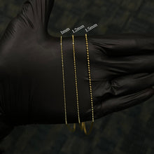 Load image into Gallery viewer, 1mm diamond cut bead necklace - Mour & Co.