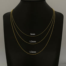 Load image into Gallery viewer, 1mm diamond cut bead necklace - Mour & Co.