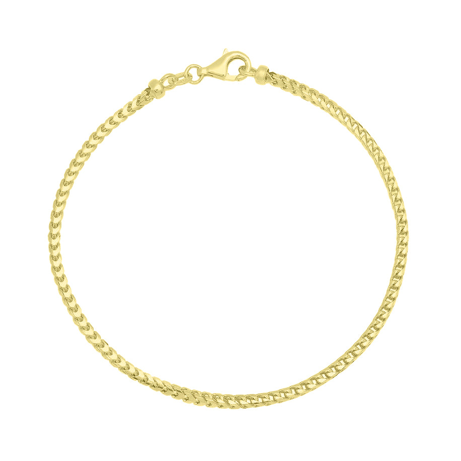 2.3mm Plain Franco Bracelet in 14k Yellow Gold - Reserved for Jaime