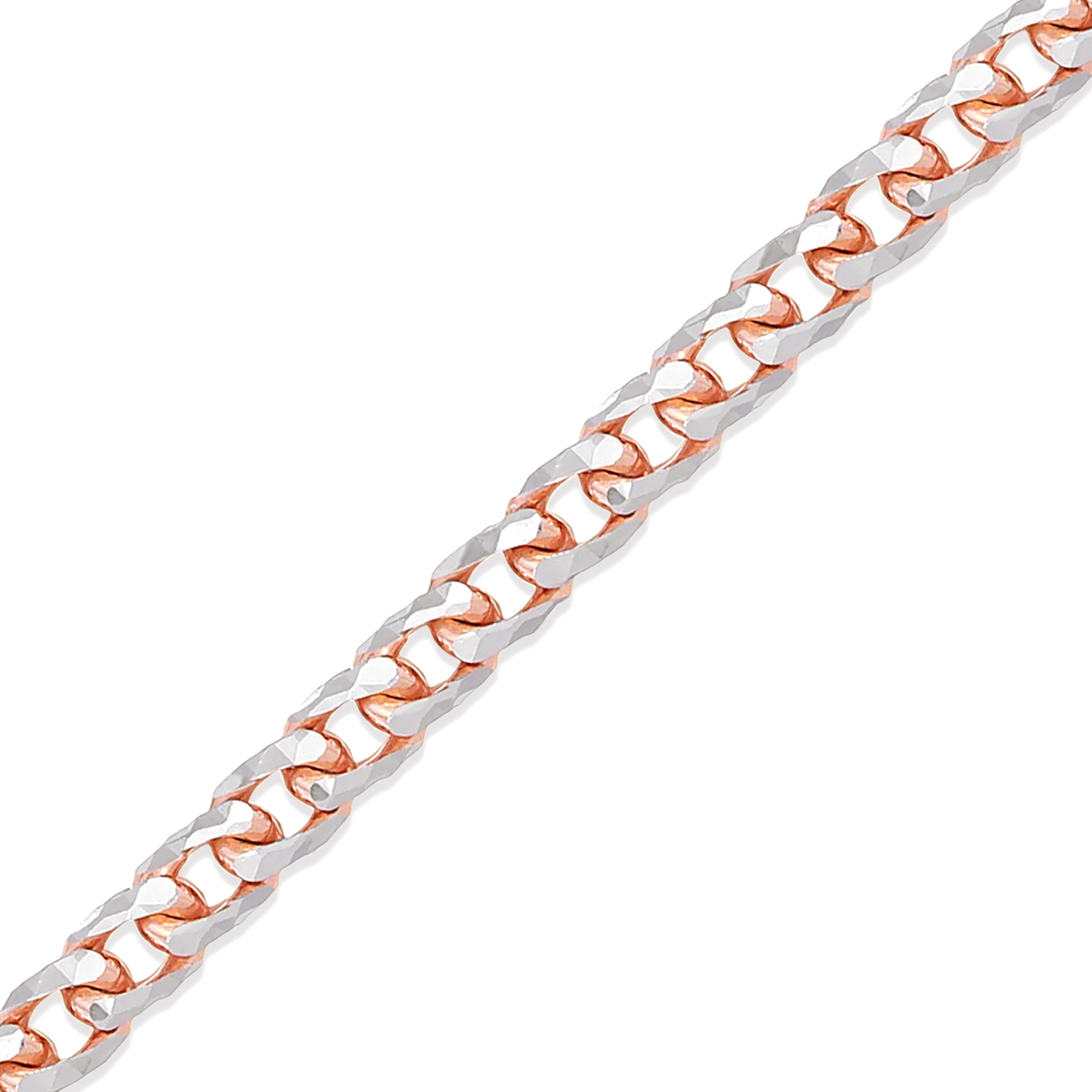 2.5MM Two-Tone Franco Chain (Prism Cut) | Mour & Co.