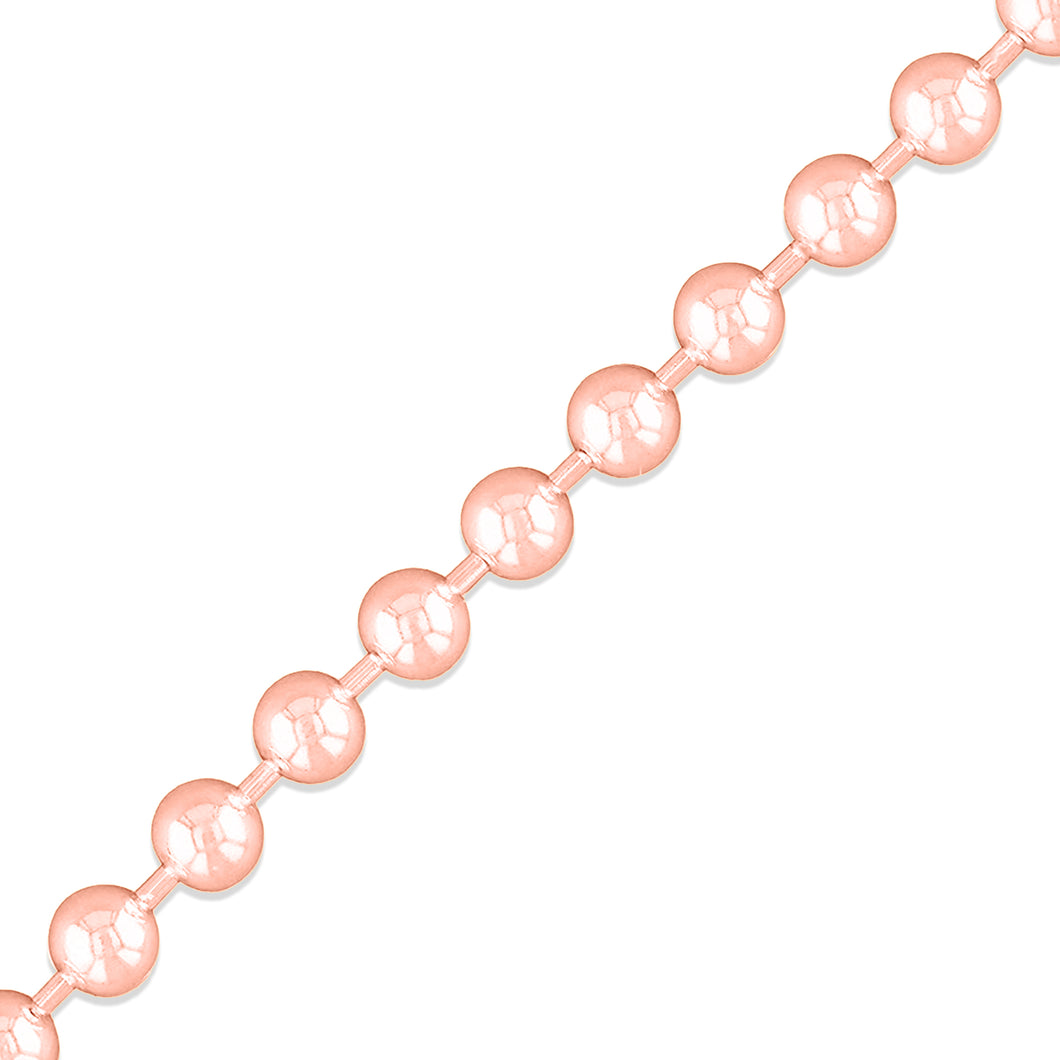 3mm 14k gold bead chain - Mour & Co.