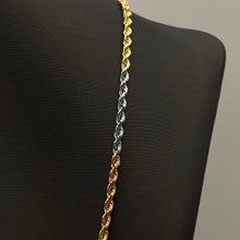 Load image into Gallery viewer, 3MM Tri-Gold Rope Chain (Diamond Cut)
